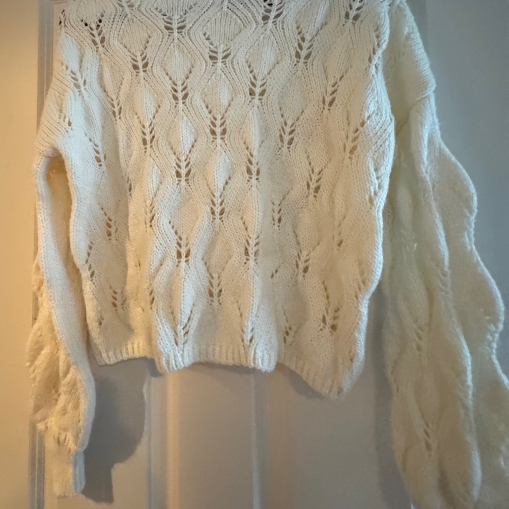 Wild Fable Cream Knit Sweater